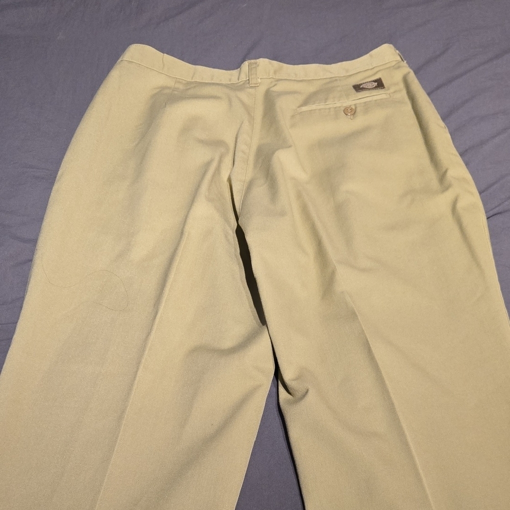 Dickies Women's Straight Leg Pants in Light Yellow - Picture 10 of 13